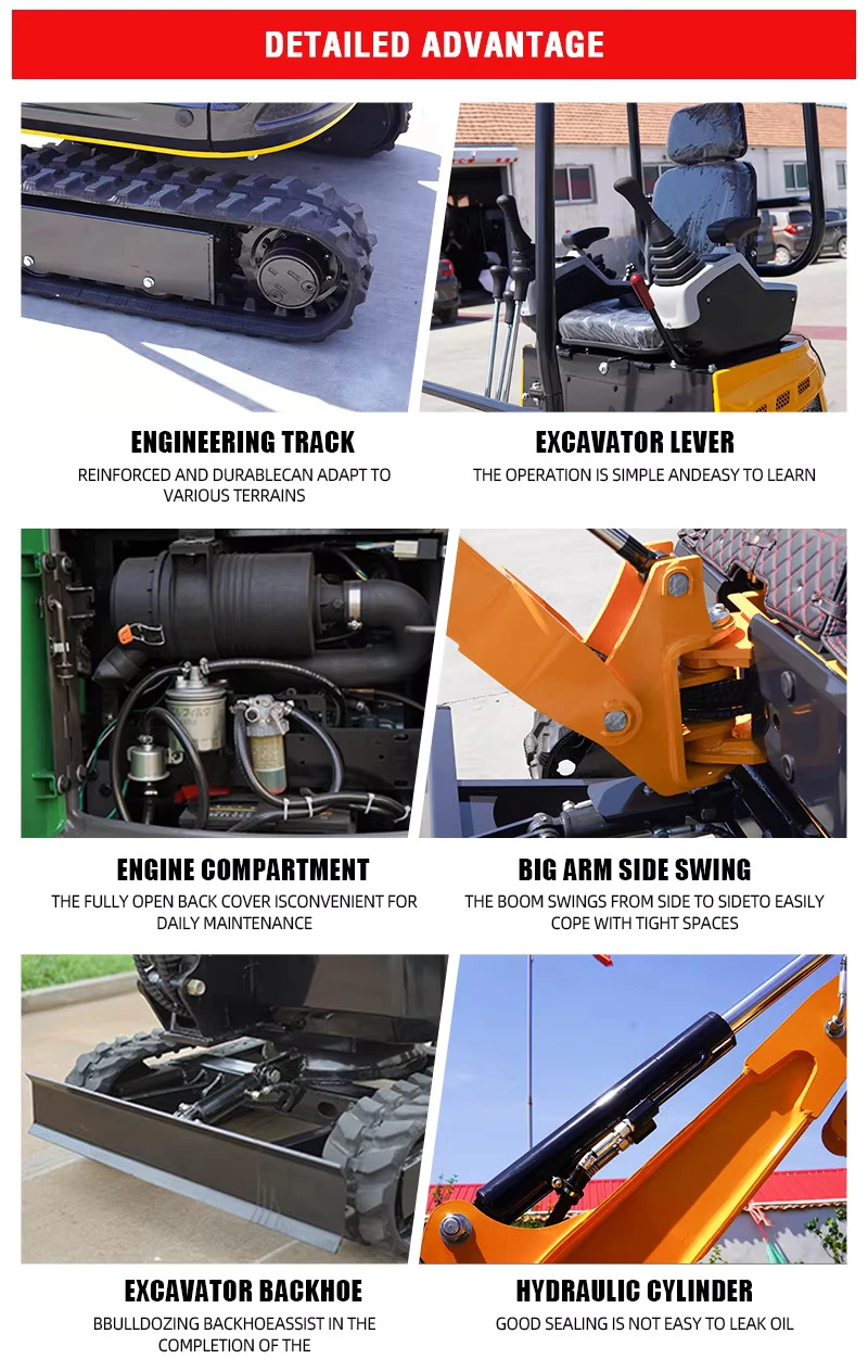 small excavator mini digger machine