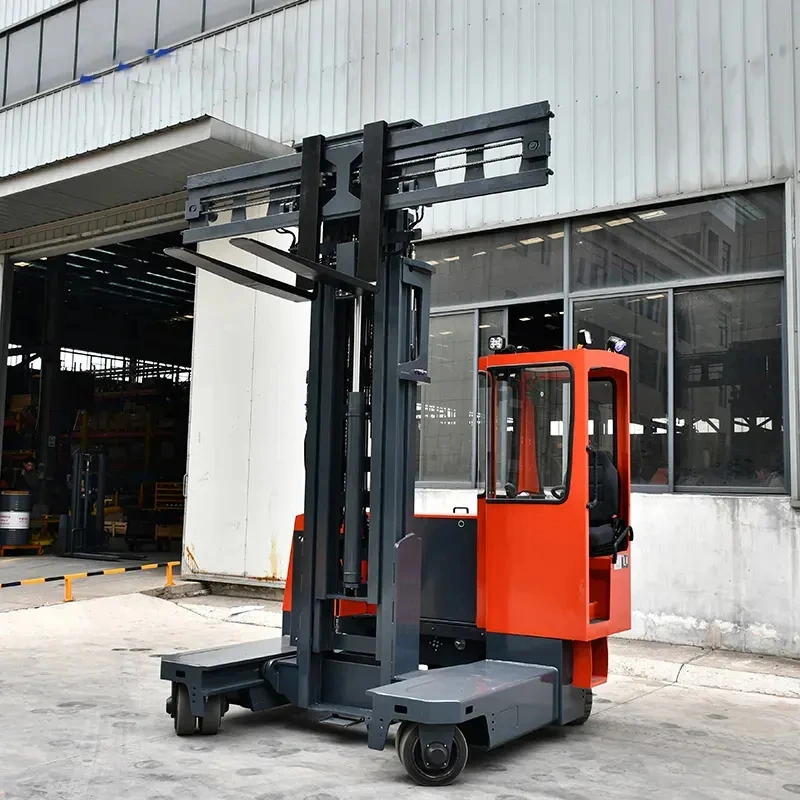 Multi-directional Forklift Reach Truck Stacker 3.5 Ton Full Way eclectic Side Loader Forklift with Wide Body Seat