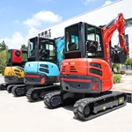 FREE SHIPPING Mini Excavator 3.5 Ton EPA Farm Used New Crawler Digger Kubota Engine Small Excavators 1 ton 2 ton Machine Prices