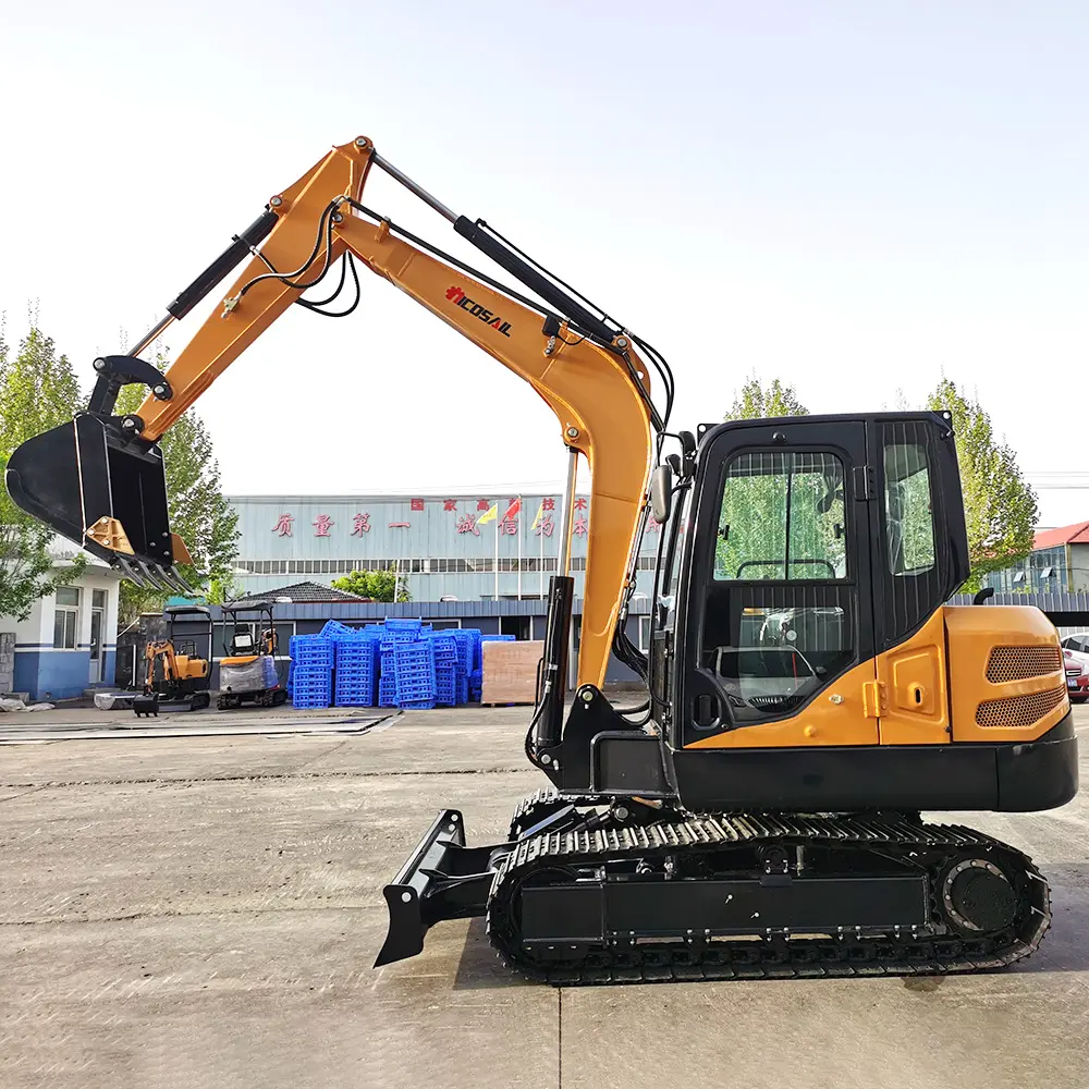 5 Ton 6 Ton Excavator Mini Excavator Prices with Side Swing Function