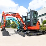 FREE SHIPPING Mini Excavator 3.5 Ton EPA Farm Used New Crawler Digger Kubota Engine Small Excavators 1 ton 2 ton Machine Prices