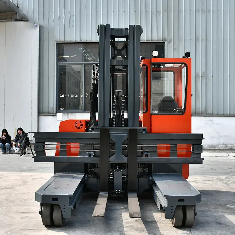 Multi-directional Forklift Reach Truck Stacker 3.5 Ton Full Way eclectic Side Loader Forklift with Wide Body Seat